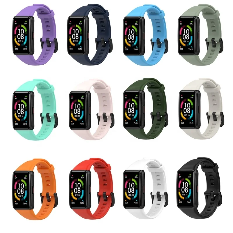 Replacement Sport Silicone Watch Band Wrist Strap Adjustable Watchbands for -Huawei Honor Band 6 Smart Watch 
Replacement Sport Silicone Watch Band Wrist Strap Adjustable Watchbands for -Huawei Honor Band 6 Smart Watch