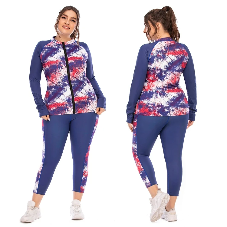 European And American Workout Clothes Suit Plus Size Yoga Wear Tight Sports Bra Long Sleeve Jacket
European And American Workout Clothes Suit Plus Size Yoga Wear Tight Sports Bra Long Sleeve Jacket