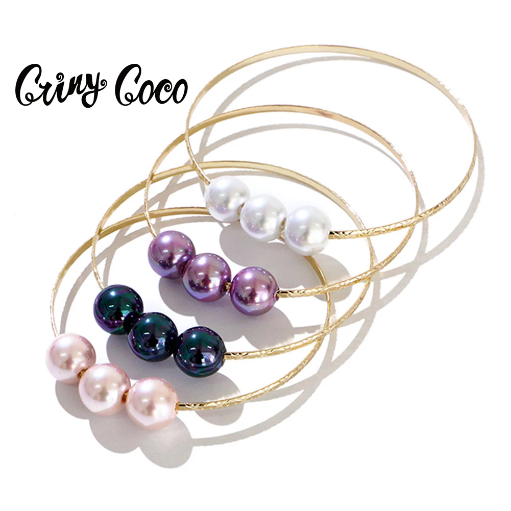 Cring CoCo Retro Simple National Style Wholesale Round Bead Glass Pearl Metal Bracelet Hawaiian Jewellery, Gold plated color
Cring CoCo Retro Simple National Style Wholesale Round Bead Glass Pearl Metal Bracelet Hawaiian Jewellery, Gold plated color