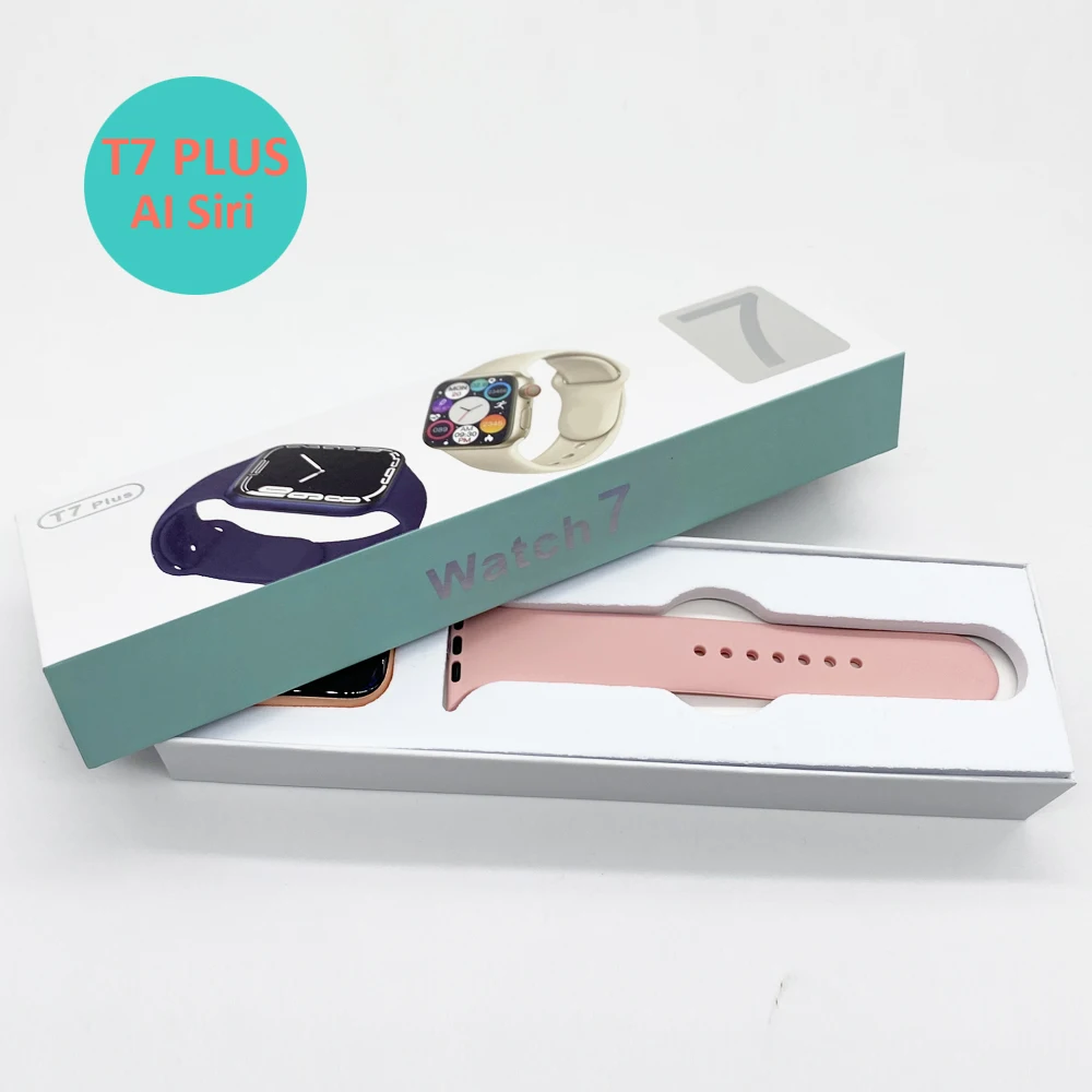 2021 Newest 1.75 Inch full screen T7Plus Smartwatch Heart Rate Smart Watch wireless BT call smart bracelet, Black/silver/rose glod/red/blue
2021 Newest 1.75 Inch full screen T7Plus Smartwatch Heart Rate Smart Watch wireless BT call smart bracelet, Black/silver/rose glod/red/blue