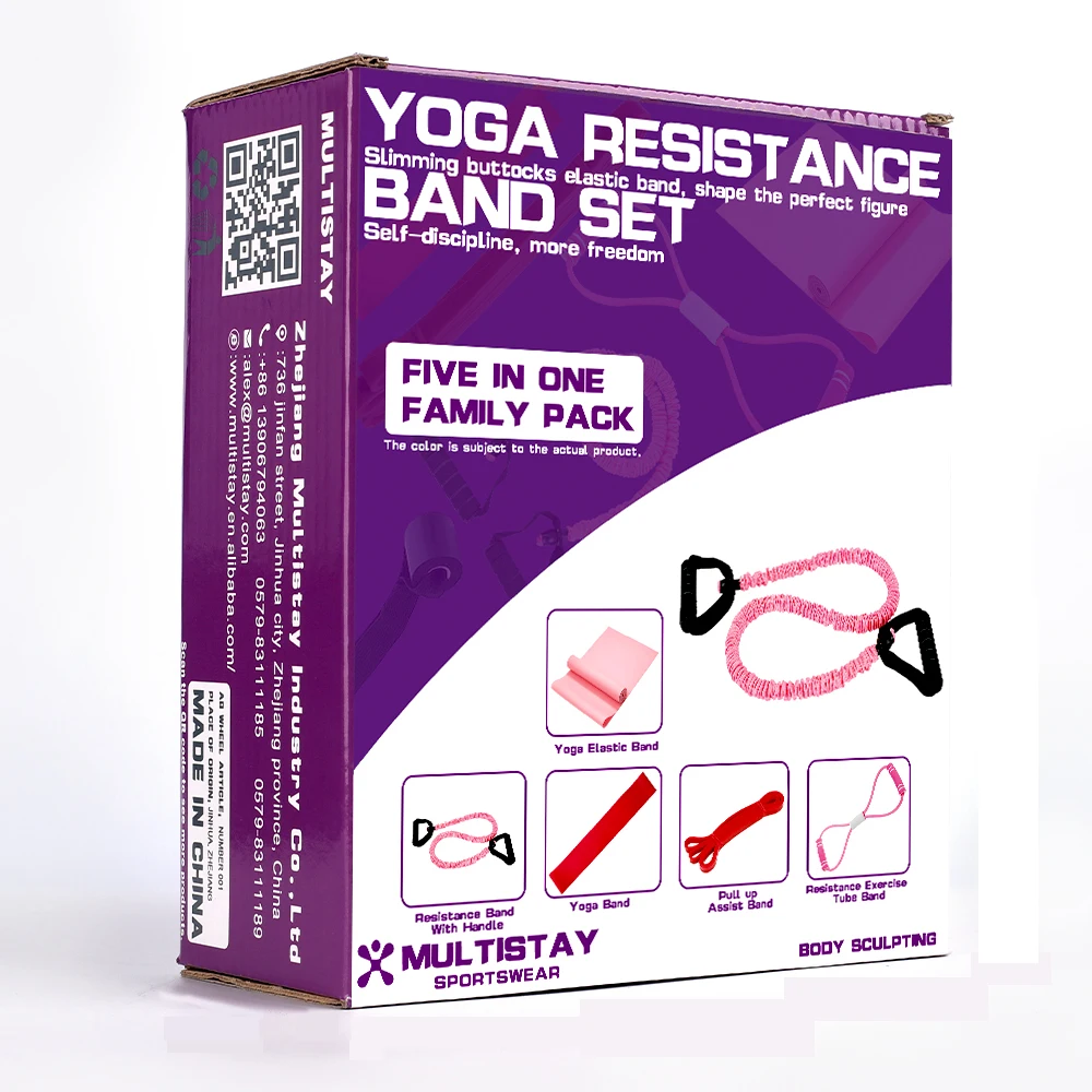 YTBS01 5 In 1 Workout Elastic Fitness Bands Gym Resistant Pull Up Assist Resistance Bands Set For Exercise, Pink
YTBS01 5 In 1 Workout Elastic Fitness Bands Gym Resistant Pull Up Assist Resistance Bands Set For Exercise, Pink