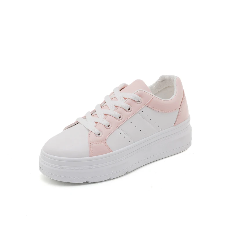Stylish free shipping thick-soled comfortable lace up breathable women white casual sneakers shoes
Stylish free shipping thick-soled comfortable lace up breathable women white casual sneakers shoes