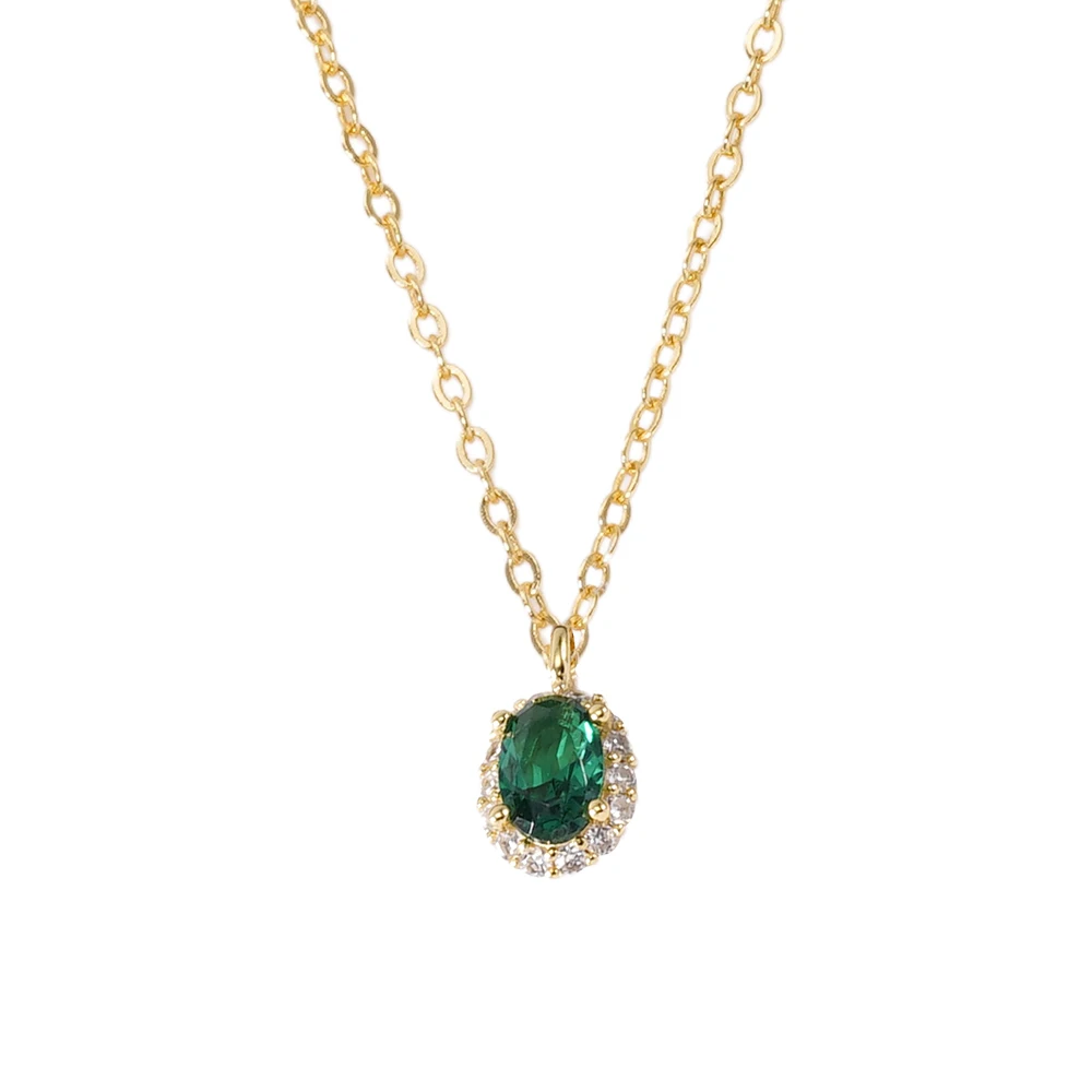 Factory Supply 925 Sterling Silver 18k Gold Plated Jewelry emerald necklace For Women
Factory Supply 925 Sterling Silver 18k Gold Plated Jewelry emerald necklace For Women