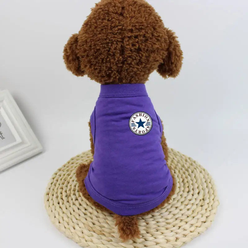 Wholesale Cotton Summer Cheap Cotton Plain Color Pet Clothes Dog T Shirt For Small Dog
Wholesale Cotton Summer Cheap Cotton Plain Color Pet Clothes Dog T Shirt For Small Dog