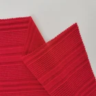 Good service new fashion high quality plain red crepe doris polyester rib fabric