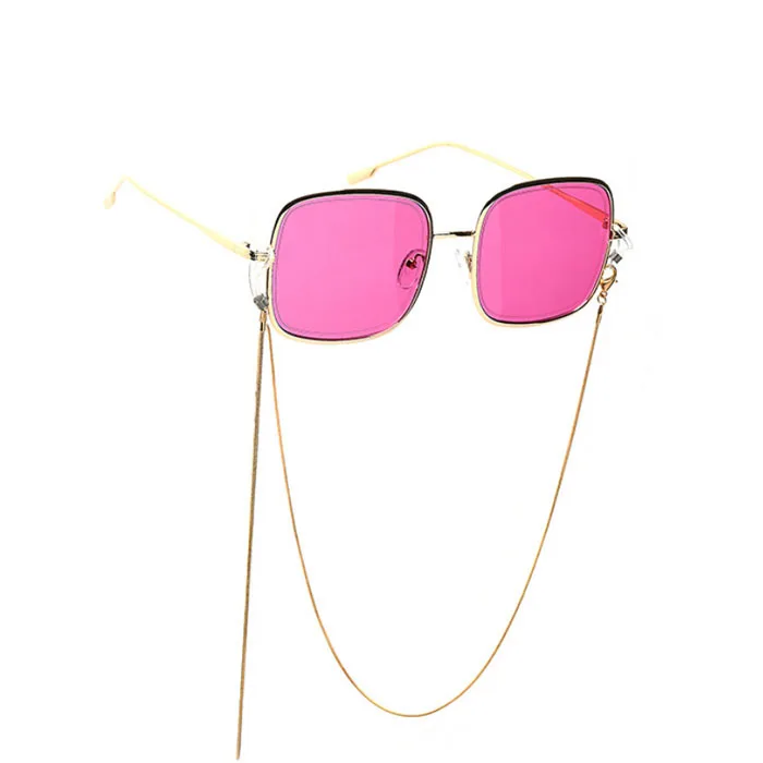 NEW Fashion Luxury square rectangle sunglasses CE uv400 Women men Retro Vintage Sunglasses with chain
NEW Fashion Luxury square rectangle sunglasses CE uv400 Women men Retro Vintage Sunglasses with chain