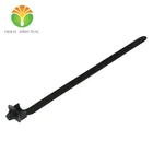 Black PA66 ZDG155*6.4 Cable tie Self locking 100pcs packing arrow zip tie