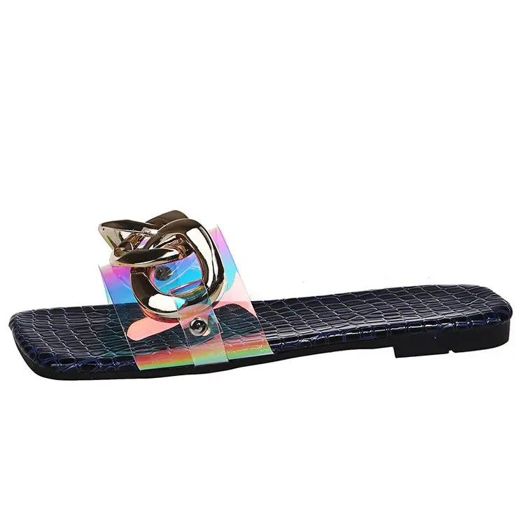 Large size slippers female summer 2021 new wear metal chain design flip-flops female, Picture
Large size slippers female summer 2021 new wear metal chain design flip-flops female, Picture