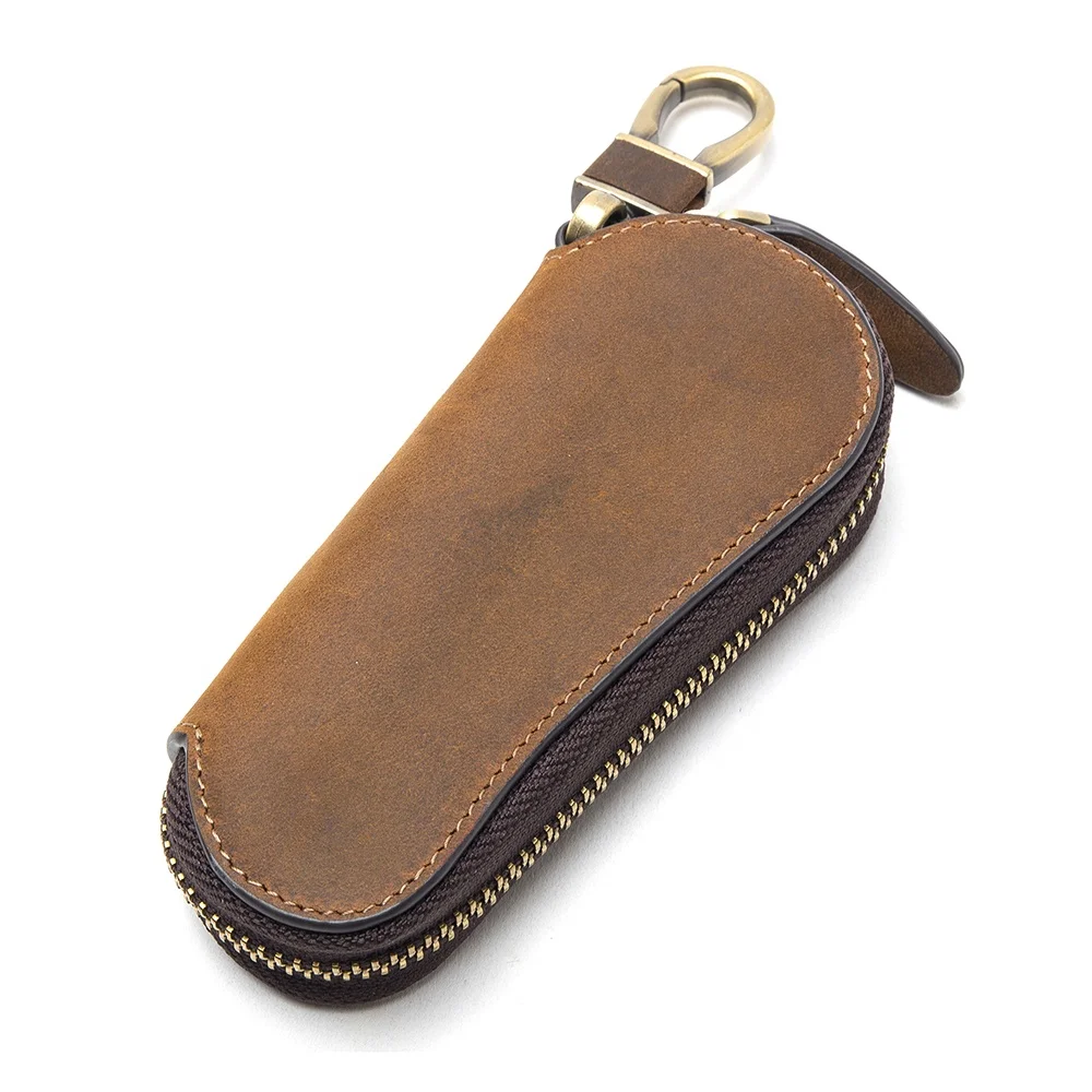 L.Poisson New Arrival Key Holder Factory 100% Genuine Leather Men Car Key Case Organiser Customized Logo Key Wallet with zipper, Coffee, black, brown
L.Poisson New Arrival Key Holder Factory 100% Genuine Leather Men Car Key Case Organiser Customized Logo Key Wallet with zipper, Coffee, black, brown
