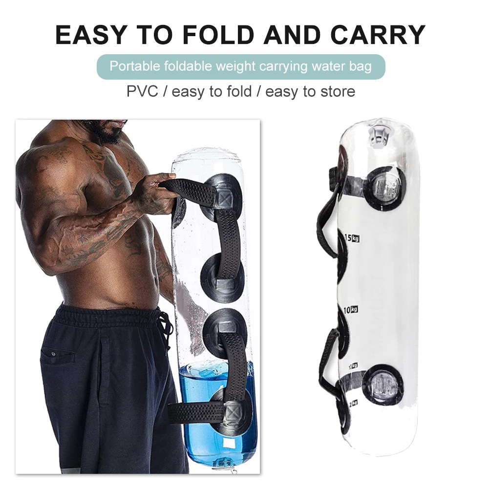 Actor fitness water bag aqua Muscle Training Pouch sandbag Bodybuilding Home Gym Water Bag15kg, Transparent
Actor fitness water bag aqua Muscle Training Pouch sandbag Bodybuilding Home Gym Water Bag15kg, Transparent