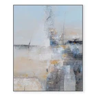 blue handmade canvas oil painting abstract wall art modern art abstract canvas oil painting for living room wall