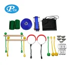 Obstacles training equipment slackline kit obstacle course for backyard park party outdoor play