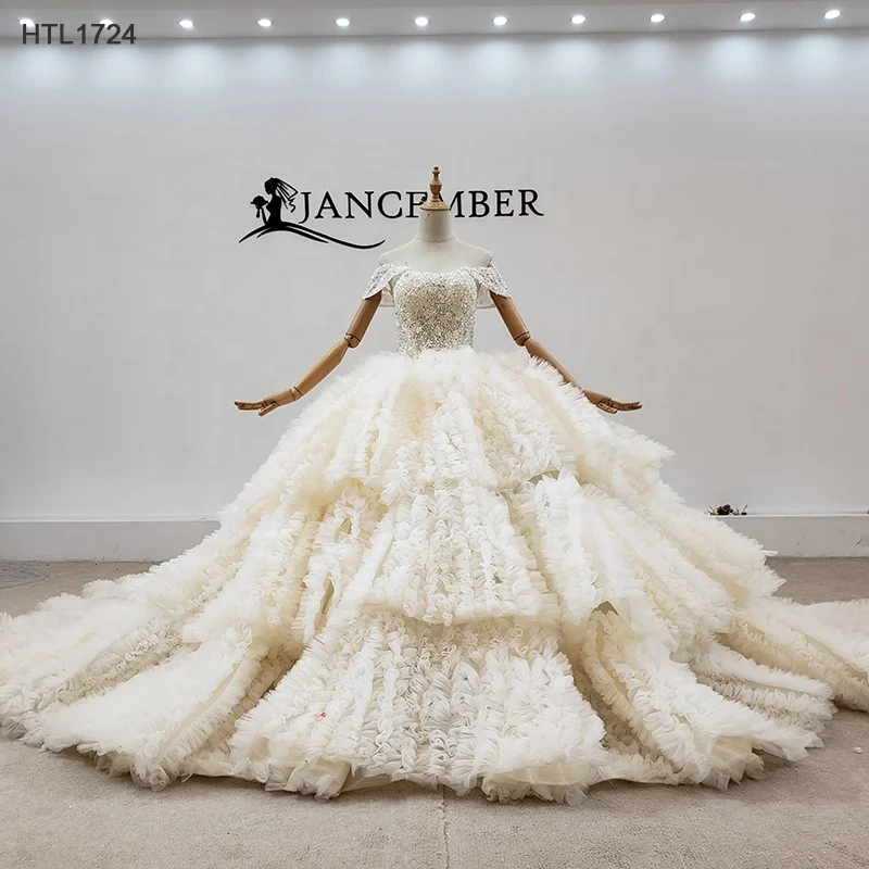 Jancember HTL1724 New Fashion Design Ball Gown Luxury Bohemian Wedding Dress, Champagne
Jancember HTL1724 New Fashion Design Ball Gown Luxury Bohemian Wedding Dress, Champagne