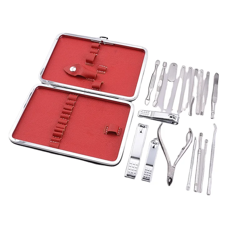 18 Pcs Nail Set Stainless Steel Professional Pedicure Nail Kit Scissors Grooming Kit Manicure Set
18 Pcs Nail Set Stainless Steel Professional Pedicure Nail Kit Scissors Grooming Kit Manicure Set