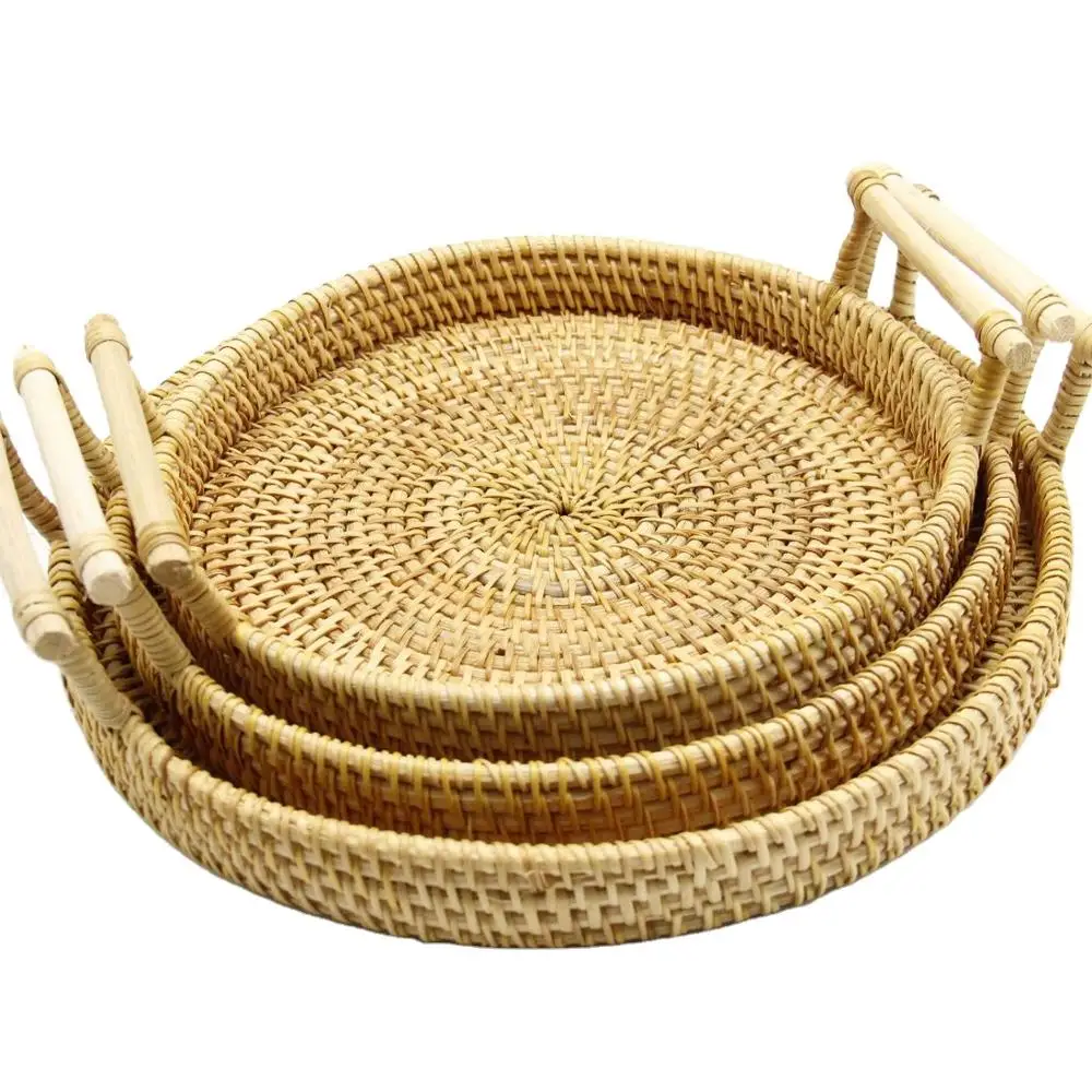 Factory Hand - Made Woven Disc Circular Belt Handle Can Be Wholesale High Quality Fruit Basket Rattan
Factory Hand - Made Woven Disc Circular Belt Handle Can Be Wholesale High Quality Fruit Basket Rattan
