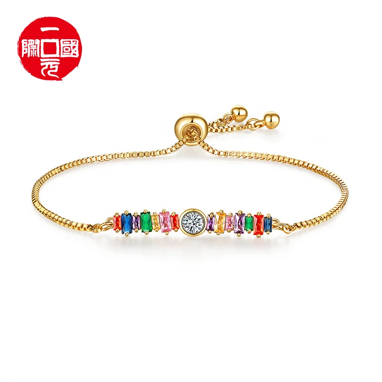2021 New Simple Rose Gold Adjustable European and American colorful diamond zircon crystal bracelet
2021 New Simple Rose Gold Adjustable European and American colorful diamond zircon crystal bracelet