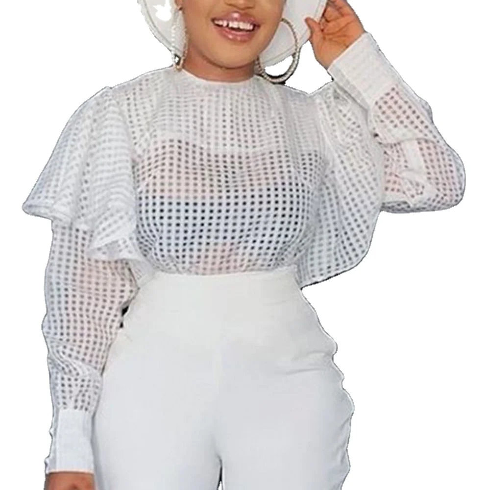 Autumn new sexy hollow petals long-sleeved white large size slimming casual loose blouses tops women tops fashionable, Customized color
Autumn new sexy hollow petals long-sleeved white large size slimming casual loose blouses tops women tops fashionable, Customized color