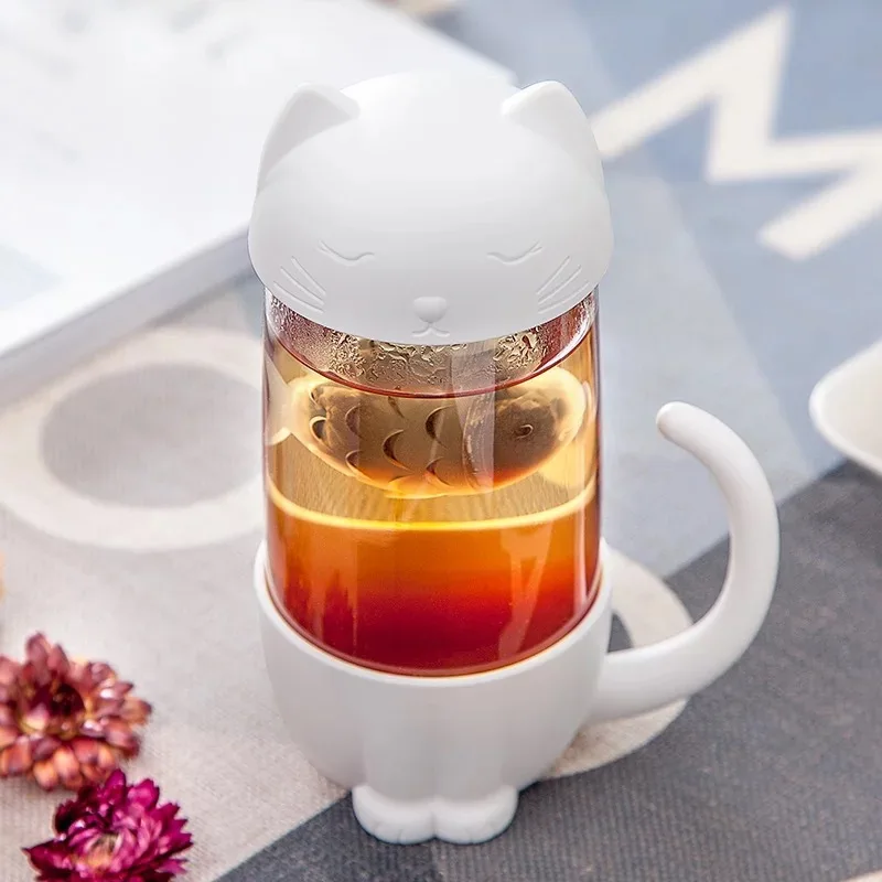 DDA163 Cat Dog Water Bottle Coffee Cup New Tea Mug Cartoon Filter Cup Cute Glass Tea Cups With Fish Infuser Strainer Filter
DDA163 Cat Dog Water Bottle Coffee Cup New Tea Mug Cartoon Filter Cup Cute Glass Tea Cups With Fish Infuser Strainer Filter