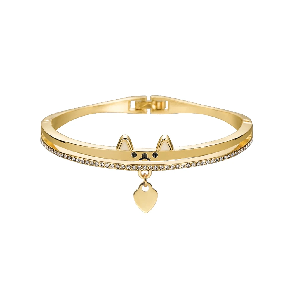Designer love heart charm alloy gold plated bangle bracelet women, Silver ,rose gold ,golden 
Designer love heart charm alloy gold plated bangle bracelet women, Silver ,rose gold ,golden