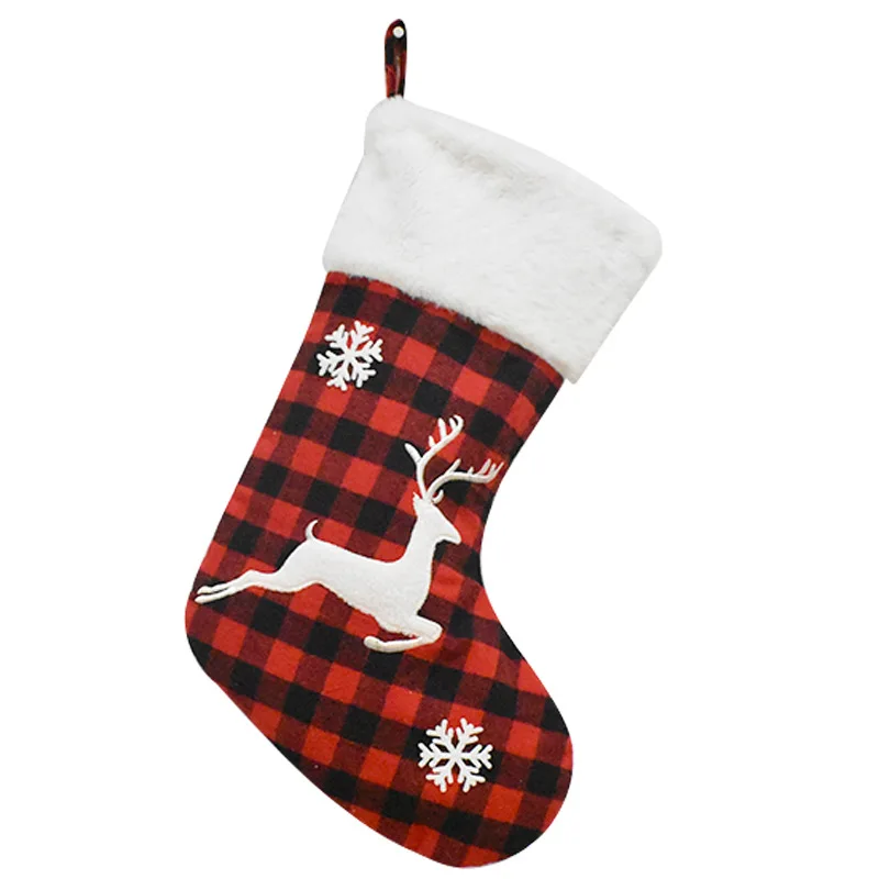 2021 new Christmas decorations plaid cloth embroidery pattern Christmas socks Christmas socks
2021 new Christmas decorations plaid cloth embroidery pattern Christmas socks Christmas socks