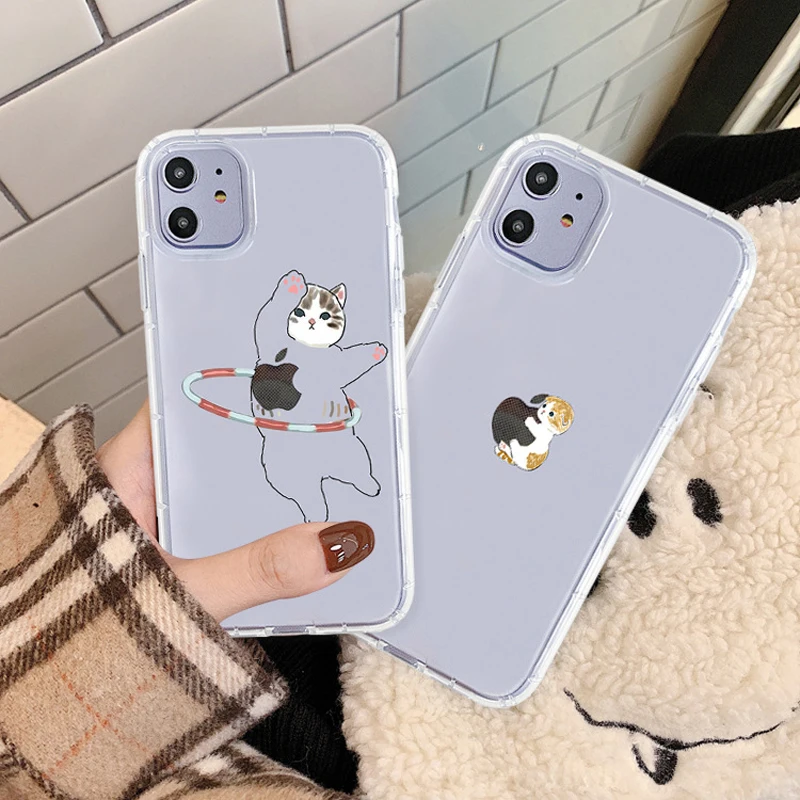 Cute Fuuny Cartoon Cat Phone Case For iPhone 12 11 Pro Max Mini X XR XS Max 7 8 Plus Transparent Soft Silicone Clear Back Cover
Cute Fuuny Cartoon Cat Phone Case For iPhone 12 11 Pro Max Mini X XR XS Max 7 8 Plus Transparent Soft Silicone Clear Back Cover
