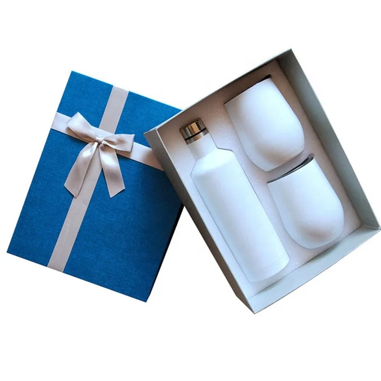 Christmas wine bottle gift set 500ml vacuum wine bottle and 12 oz double wall wine tumbler with lid, Silver
Christmas wine bottle gift set 500ml vacuum wine bottle and 12 oz double wall wine tumbler with lid, Silver