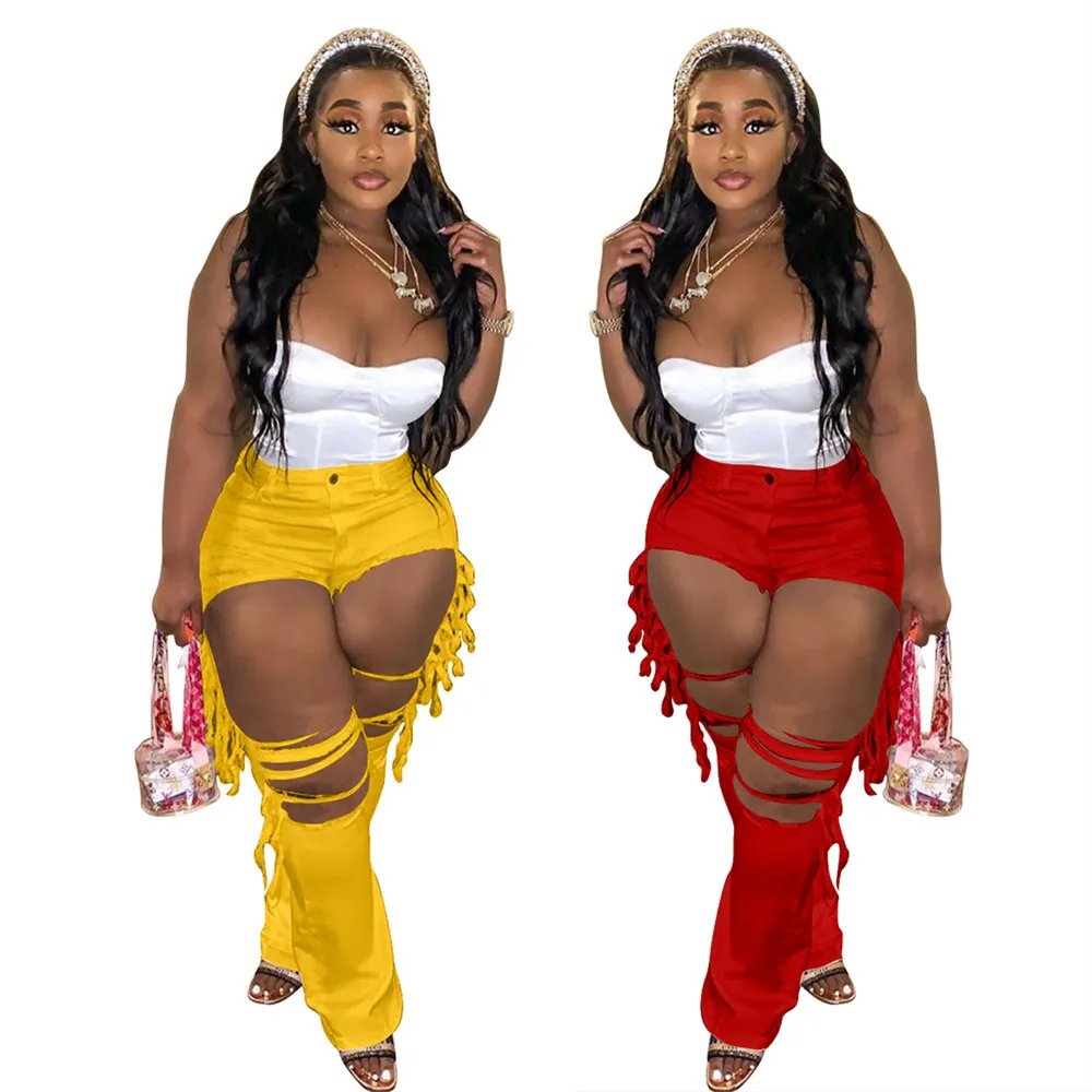2022 New Fashion Fall Women Jeans Denim Trousers With Ripped Fringe Personalized Fashion Slim Hole Jeans, Picture colors
2022 New Fashion Fall Women Jeans Denim Trousers With Ripped Fringe Personalized Fashion Slim Hole Jeans, Picture colors