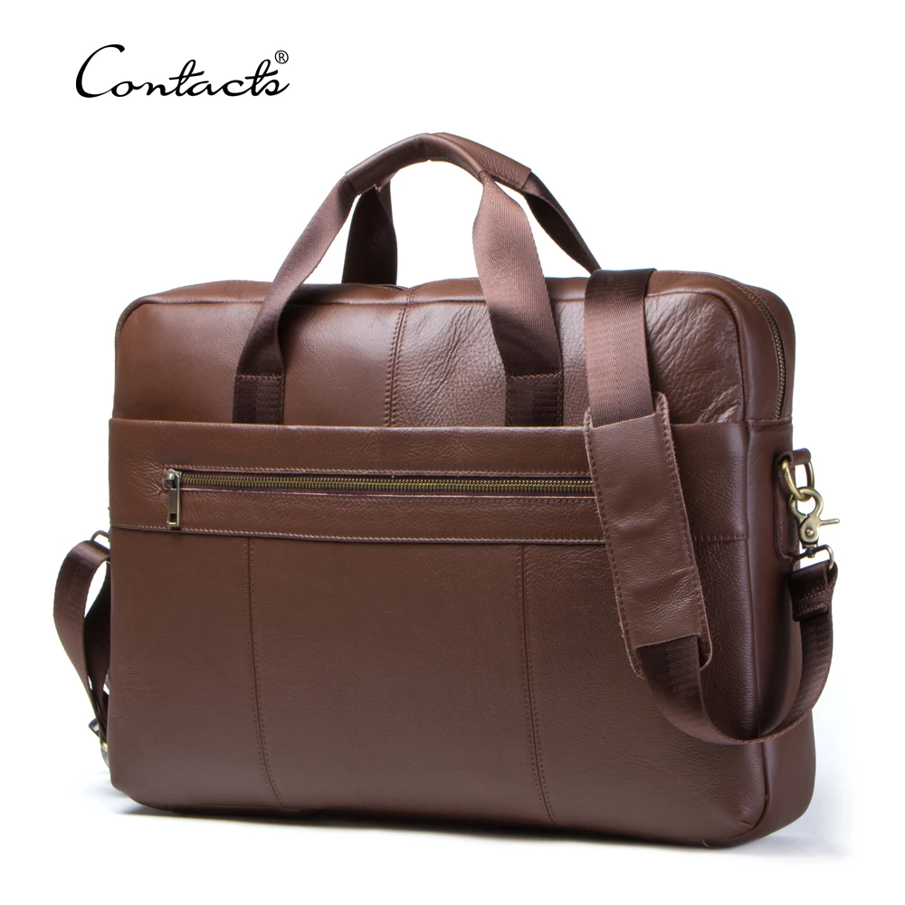 contact's dropship wholesale vintage fashion genuine cowhide leather adjustable strap shoulder briefcase men laptop bag leather, Brown
contact's dropship wholesale vintage fashion genuine cowhide leather adjustable strap shoulder briefcase men laptop bag leather, Brown