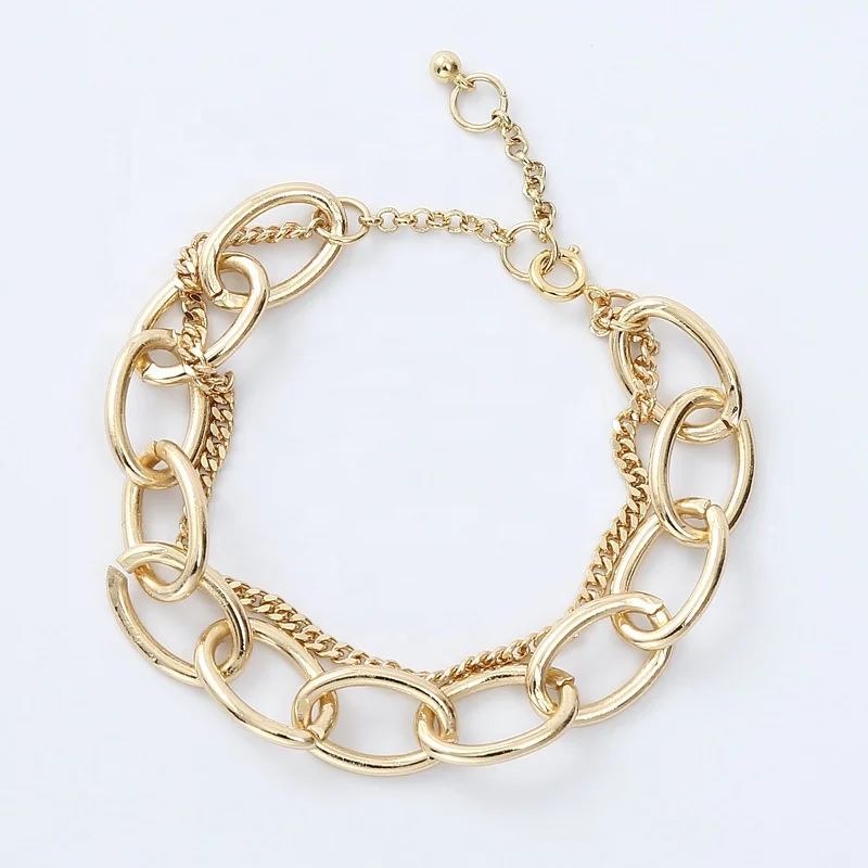 NOVA Fashion Adjustable Golden Metal Chain Bracelet Multi Strand Layered Bracelets Thin and Chunky Unisex Cable box Curb Chains
NOVA Fashion Adjustable Golden Metal Chain Bracelet Multi Strand Layered Bracelets Thin and Chunky Unisex Cable box Curb Chains