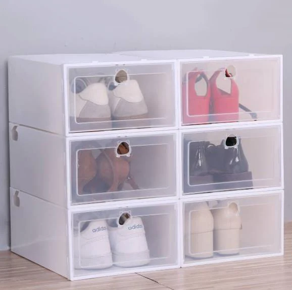 Spot transparent shoe box shoe storage box shoe storage box plastic shoebox, White/blue/black/pink
Spot transparent shoe box shoe storage box shoe storage box plastic shoebox, White/blue/black/pink