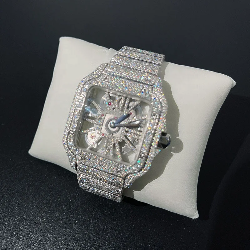 Stylish Custom Luxury Stainelss Steel Watch Men Hip Hop Bling Iced Out Moissanite Diamond Watch 
Stylish Custom Luxury Stainelss Steel Watch Men Hip Hop Bling Iced Out Moissanite Diamond Watch