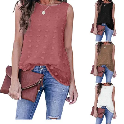 New Arrival 2021 Cheap Price Ladies Summer Casual Wear Oversized Vest Top Sleeveless Chiffon Blouses Top Plus Size Women Shirt, Picture color
New Arrival 2021 Cheap Price Ladies Summer Casual Wear Oversized Vest Top Sleeveless Chiffon Blouses Top Plus Size Women Shirt, Picture color