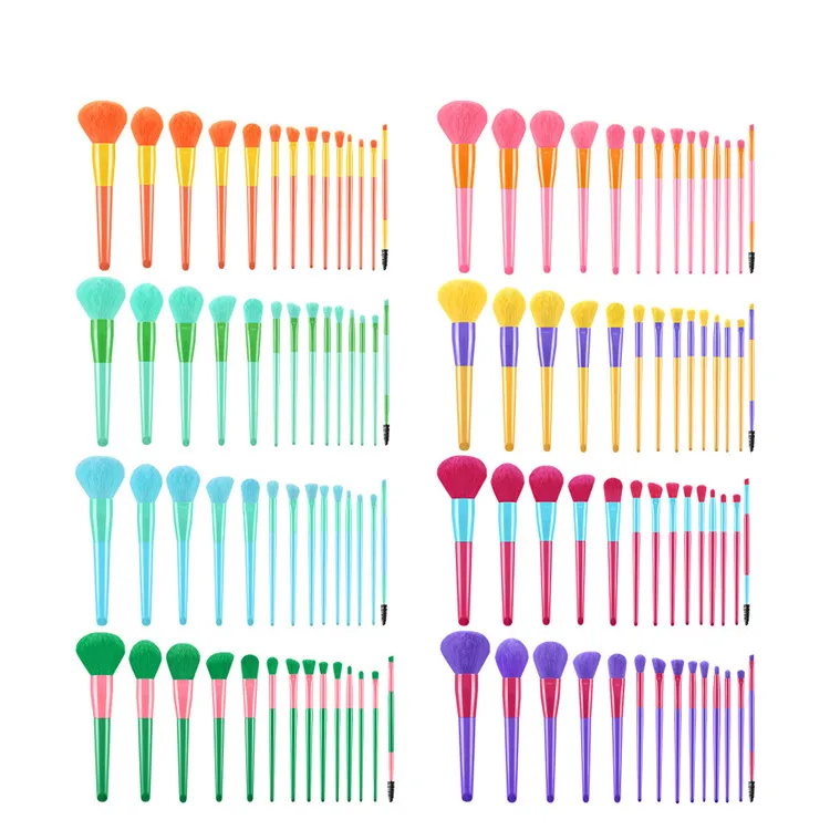 Brush Sets Makeup Professional Unbrand Bright Color Makeup Brushes Customizable Neon Makeup Brush Set, As pictures
Brush Sets Makeup Professional Unbrand Bright Color Makeup Brushes Customizable Neon Makeup Brush Set, As pictures