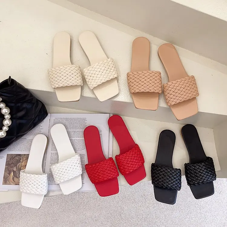 Wholesale Braided Summer Women Sandals Shoes Ladies Beach Outdoor Holiday Slides PU Leather Flat Sandals Shoes for Women, 5 colors
Wholesale Braided Summer Women Sandals Shoes Ladies Beach Outdoor Holiday Slides PU Leather Flat Sandals Shoes for Women, 5 colors