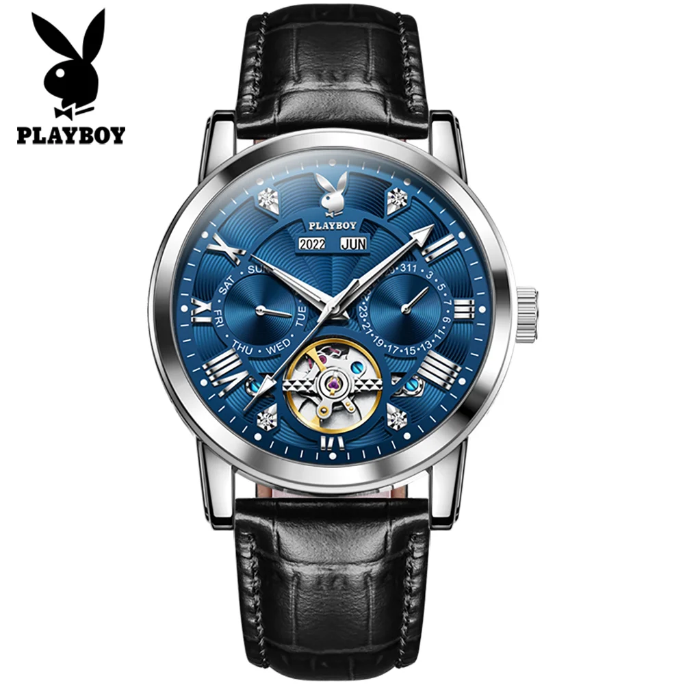 Playboy 3045 Custom Logo watches men wrist luxury watch Stainless Steel Case leather belt Mechanical Automatic Watches for man
Playboy 3045 Custom Logo watches men wrist luxury watch Stainless Steel Case leather belt Mechanical Automatic Watches for man