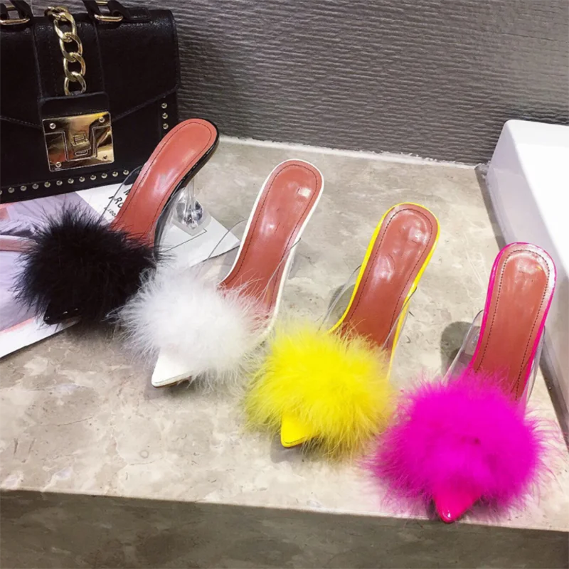 2021 Hot Sale Hot Pink Fur Style Glass Thin High Heels Transparent PVC Summer Sandals Pointed Toe Clear Heel Women Shoes, Black white pink yellow
2021 Hot Sale Hot Pink Fur Style Glass Thin High Heels Transparent PVC Summer Sandals Pointed Toe Clear Heel Women Shoes, Black white pink yellow