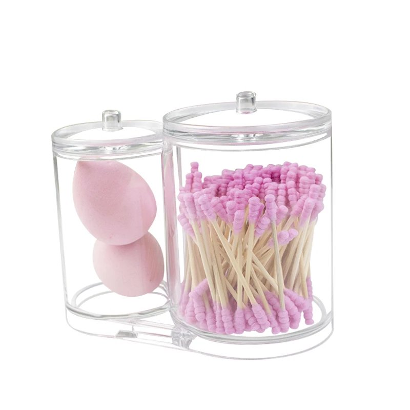 Cotton Ball Swab Holder Organizer Storage Box Cosmetic brush Holder Acrylic Round Container Cotton Pad Container Case
Cotton Ball Swab Holder Organizer Storage Box Cosmetic brush Holder Acrylic Round Container Cotton Pad Container Case