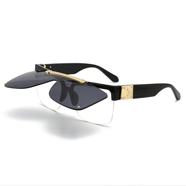 New Trendy Flip Up Sunglasses China Factory Wholesale big square frame vintage style Metal Sunglasses, Mix color or custom colors
New Trendy Flip Up Sunglasses China Factory Wholesale big square frame vintage style Metal Sunglasses, Mix color or custom colors