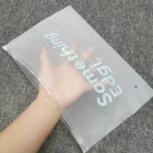 Biodegradable Bag Shirt Custom Biodegradable Frosted Sealing Zipper Lock Bag For Clothes Shirt Swimwear Packaging Bag