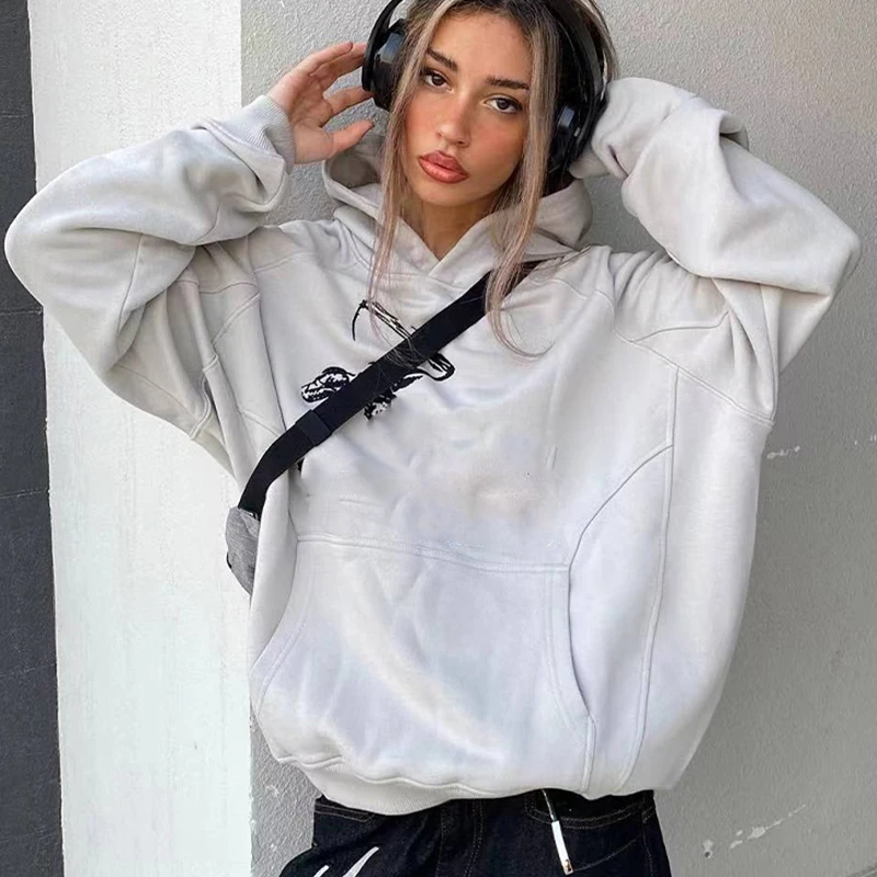 Women's Streetwear Hip Hop Vintage Custom Embroidery Logo Oversized Cut and Sew Raglan Sleeve Hoodies Sweatshirts
Women's Streetwear Hip Hop Vintage Custom Embroidery Logo Oversized Cut and Sew Raglan Sleeve Hoodies Sweatshirts