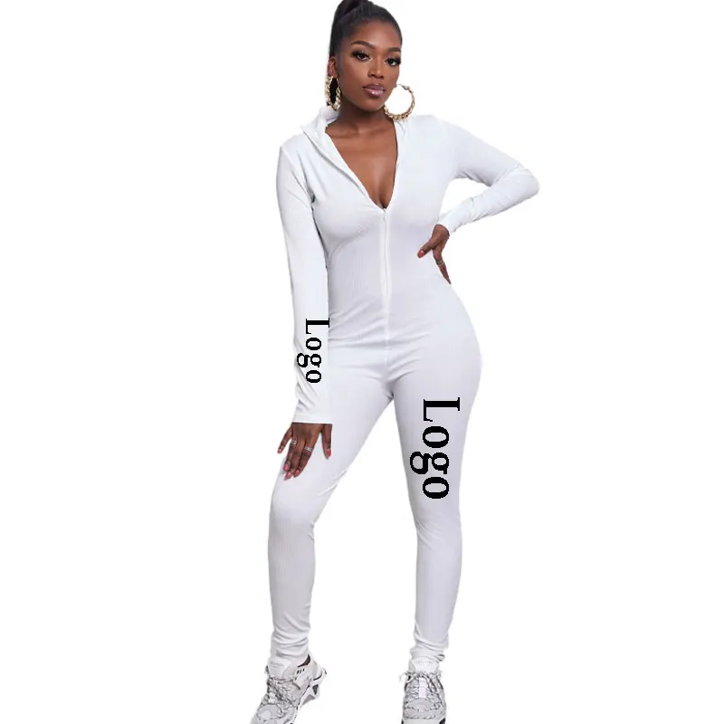 2021 High Quality Ladies White Zipper Soft Thread Rompers Tight High Neck Long Sleeve Jumpsuit For Women
2021 High Quality Ladies White Zipper Soft Thread Rompers Tight High Neck Long Sleeve Jumpsuit For Women
