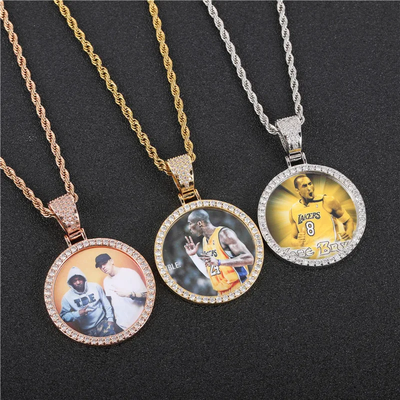 Picture Necklace Personalized Photo Pendant for Men customized Necklaces for Women Memory Medallion Pendant with Tennis Chain, Gold / platinum
Picture Necklace Personalized Photo Pendant for Men customized Necklaces for Women Memory Medallion Pendant with Tennis Chain, Gold / platinum