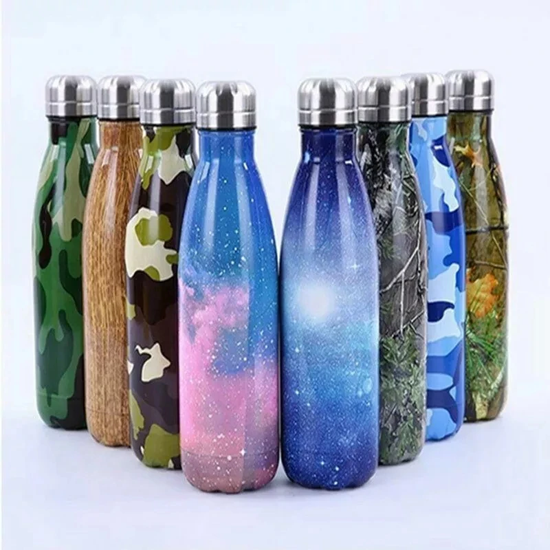 500ml/750ml Double wall Stainless Steel Insulated Water Bottle thermos sports coke cola bottle, Silver/white
500ml/750ml Double wall Stainless Steel Insulated Water Bottle thermos sports coke cola bottle, Silver/white