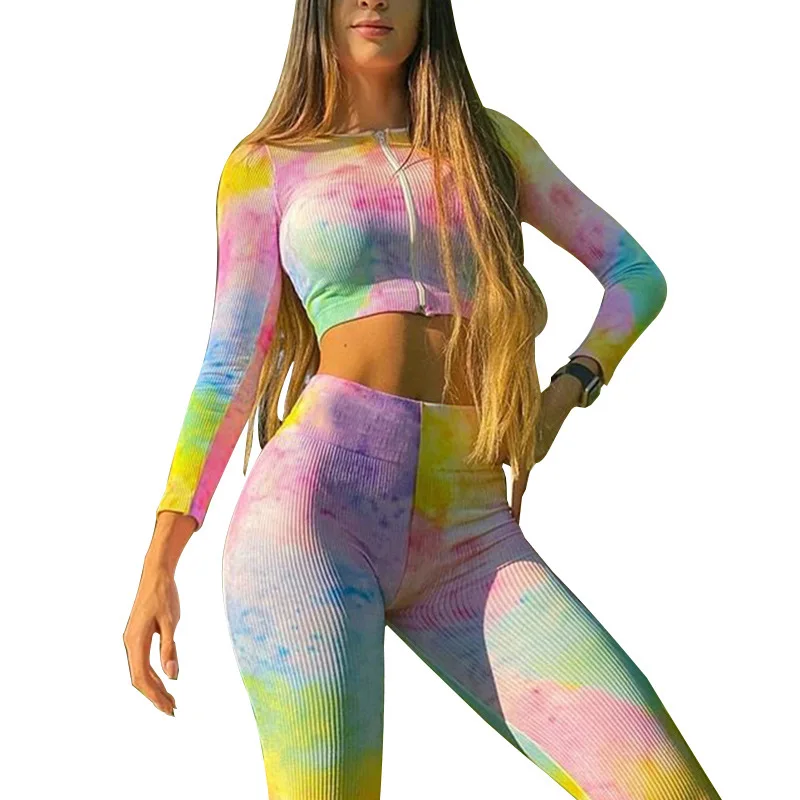 2021 Europe and America Many Sizes Cute 2 Pieces Print Yoga Long Sleeve Zipper Crewneck Women's Suit
2021 Europe and America Many Sizes Cute 2 Pieces Print Yoga Long Sleeve Zipper Crewneck Women's Suit