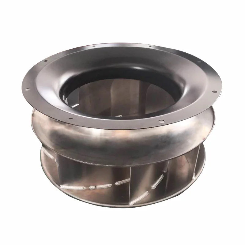 Backward Curved Aluminum Centrifugal Fan Impeller High Aluminum Welding