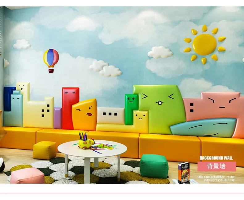 Moetry Modern Design Kids Gym Wall Decoration Padding Safety Wall Panels Foam Pads for Toddler Bedroom, Customized
Moetry Modern Design Kids Gym Wall Decoration Padding Safety Wall Panels Foam Pads for Toddler Bedroom, Customized