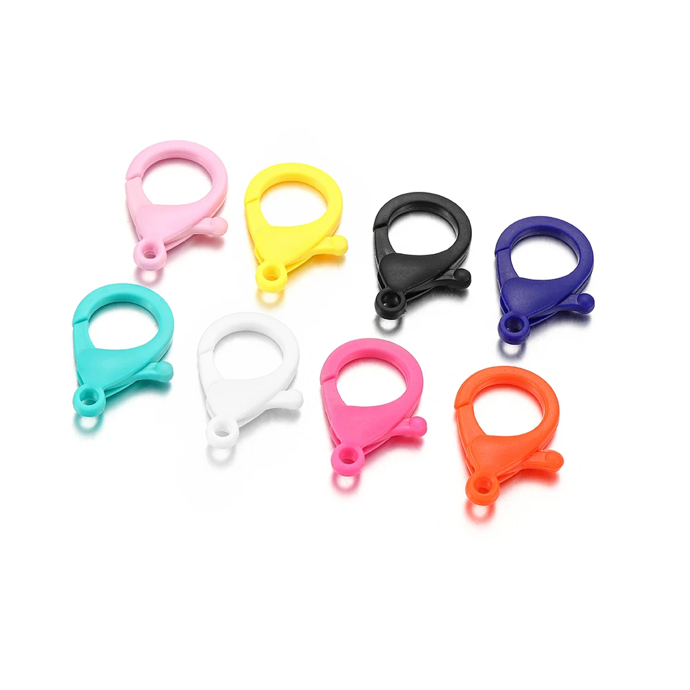 10-50pcs Colorful Plastic Lobster Clasps Clips Hooks Buckle Snap Hook Bag Keychain For DIY Jewelry Making Accessories Wholesale, As shown
10-50pcs Colorful Plastic Lobster Clasps Clips Hooks Buckle Snap Hook Bag Keychain For DIY Jewelry Making Accessories Wholesale, As shown