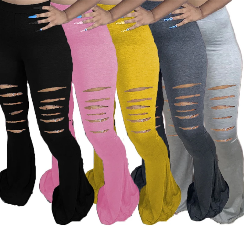 2020 Fashion High Waist Drape Solid Color Flared Leggings Wide Leg Women Ripped Pants Comfy Stretch Skinny Pant, 5 colors
2020 Fashion High Waist Drape Solid Color Flared Leggings Wide Leg Women Ripped Pants Comfy Stretch Skinny Pant, 5 colors