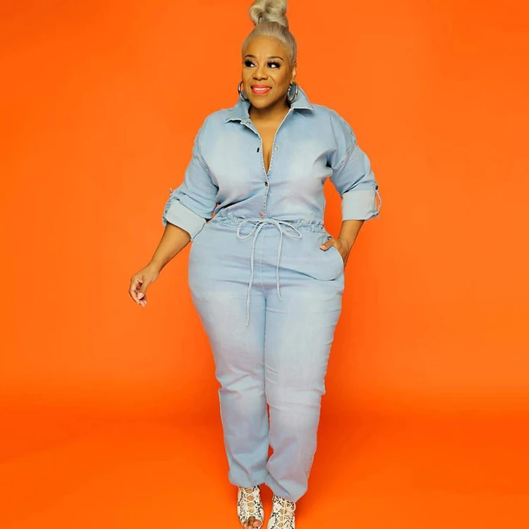 2021 Clothing Women Sexy Solid Color Backout Hollow Out Long Sleeve Plus Size Jumpsuit For Woman Jeans Denim Jumpsuits Playsuit, Deep blue,light blue
2021 Clothing Women Sexy Solid Color Backout Hollow Out Long Sleeve Plus Size Jumpsuit For Woman Jeans Denim Jumpsuits Playsuit, Deep blue,light blue