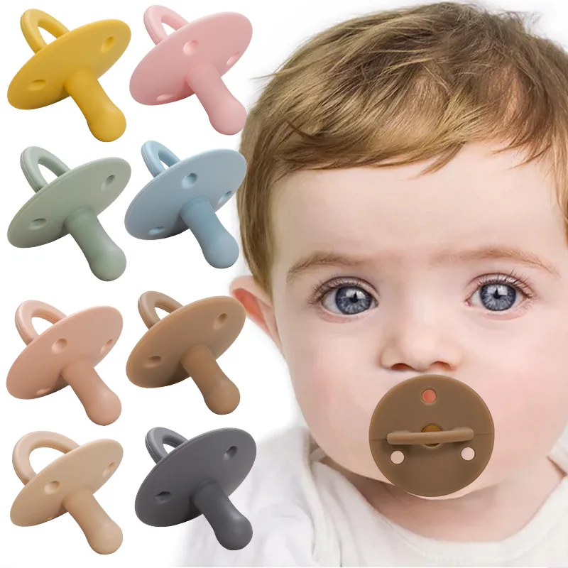 Food Grade Baby Silicone Pacifier Compact Baby Silicone Pacifier Easy To Clean Silicone Pacifier, Customized color 
Food Grade Baby Silicone Pacifier Compact Baby Silicone Pacifier Easy To Clean Silicone Pacifier, Customized color